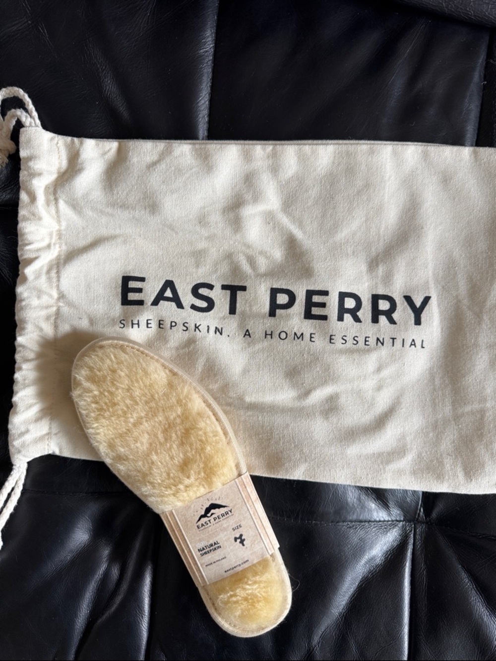 East Perry Sheepskin Slipper Insole - NWT SZ 7